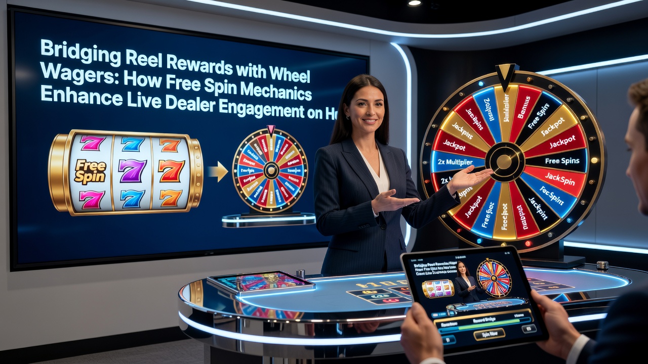 Live-Dealer-Roulette auf einem Tablet mit Freispiel-Bonus-Anzeige