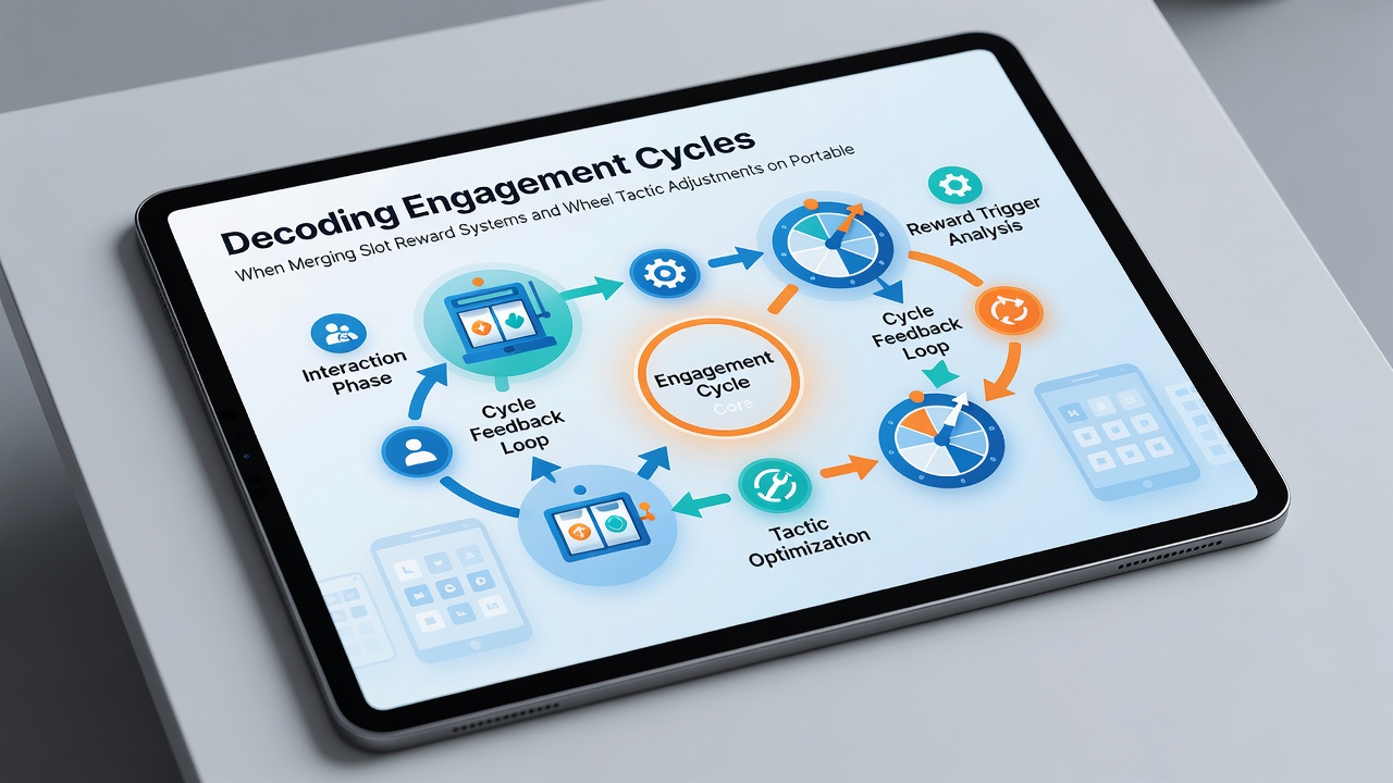 Grafische Darstellung von Engagement-Zyklen und Belohnungsstufen auf mobilen Geräten