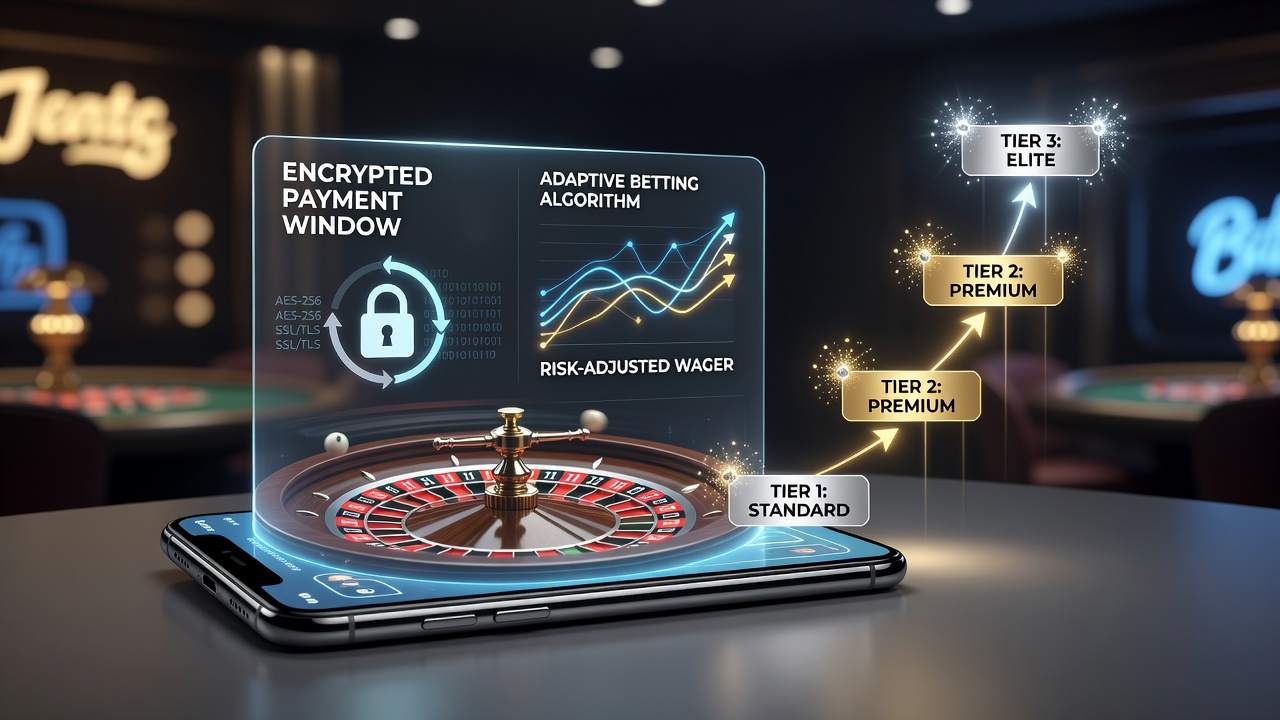 Darstellung verschlüsselter Zahlungsfenster und adaptiver Wetten in mobilen Roulette-Apps